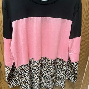 Sunshine & Rain Women's Black Long Sleeve Top